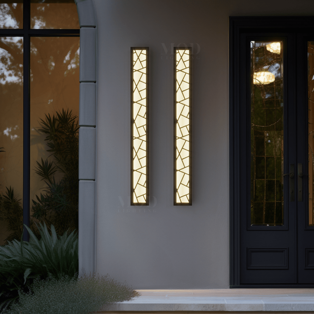 Harper Modern Outdoor LED Post Light Black IP65 Hardwired Pathway Garden — 12 to 59 Inch
