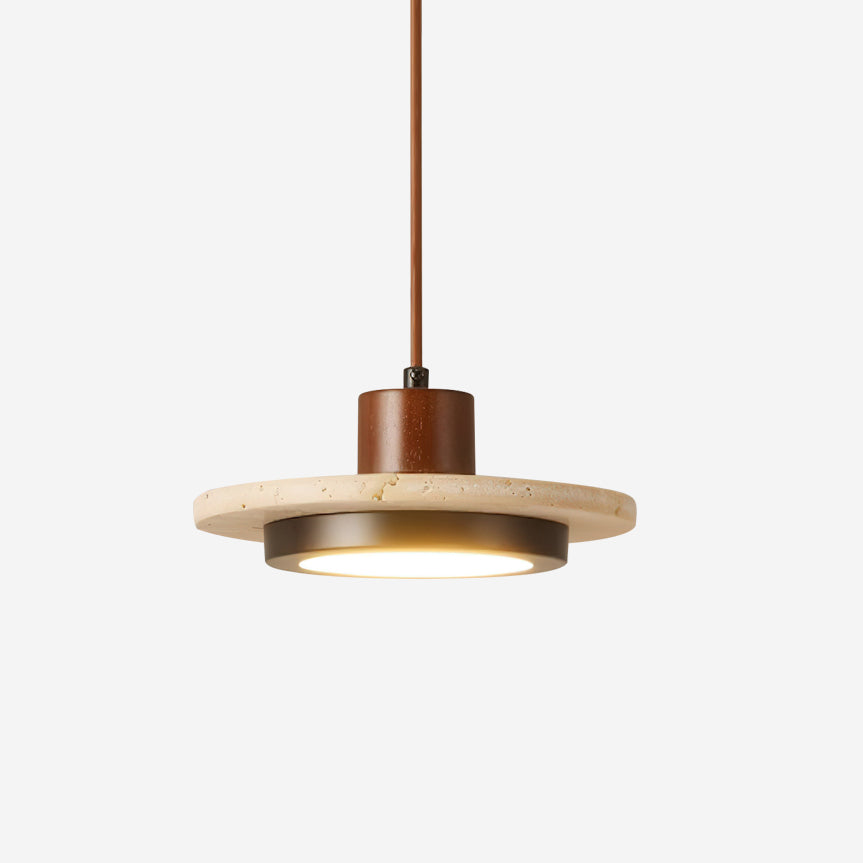Solaro Travertine LED Pendant Light