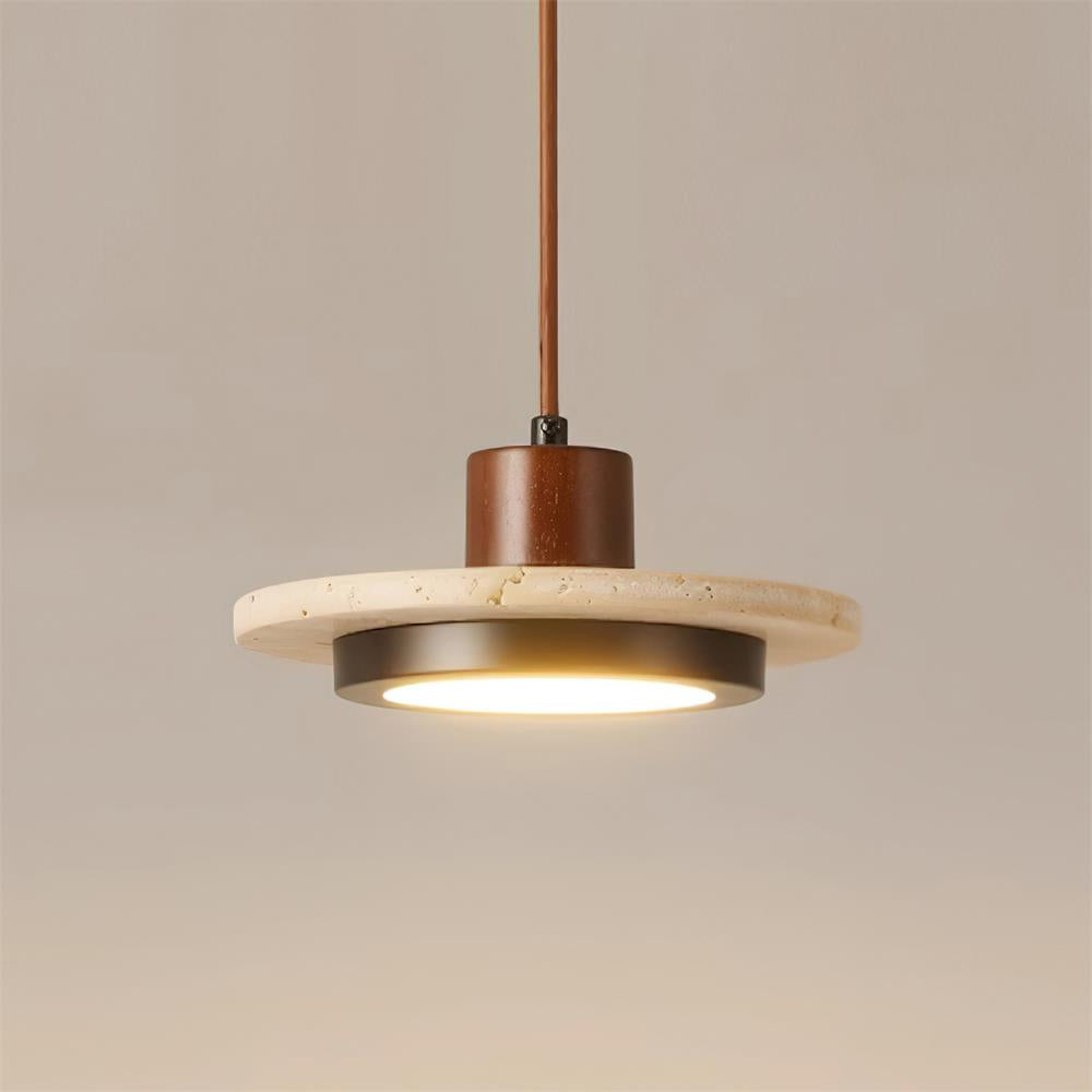 Solaro Travertine LED Pendant Light