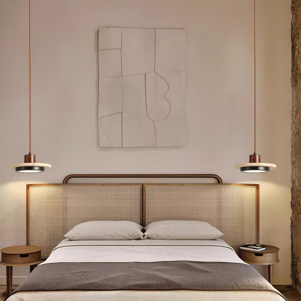 Solaro Travertine LED Pendant Light