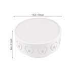 Modern Round LED Flush Mount Ceiling Light Dimmable Bedroom Living Room — Warm Cool Color