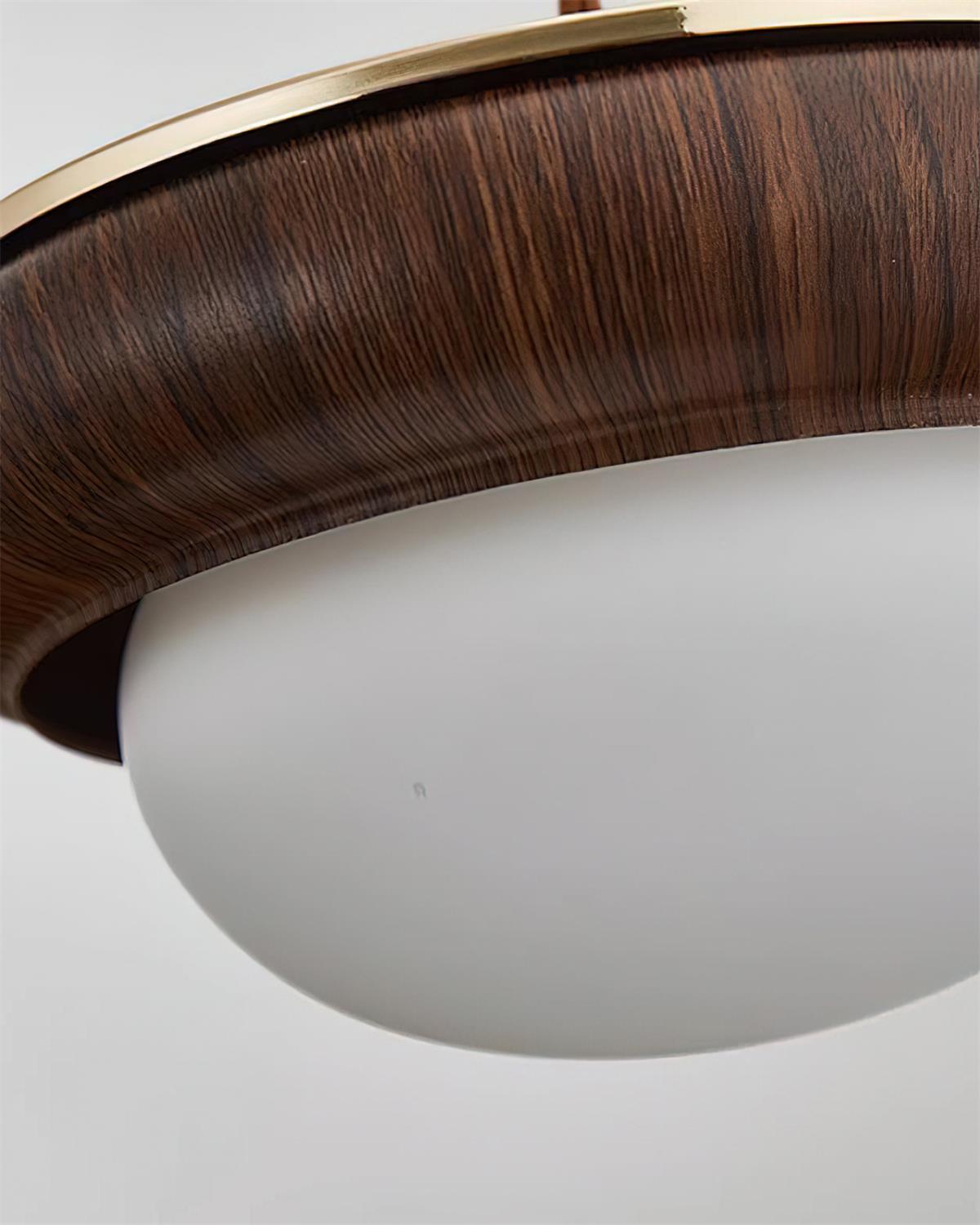 Quillon Wood Ring Pendant Lamp