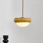 Quillon Wood Ring Pendant Lamp