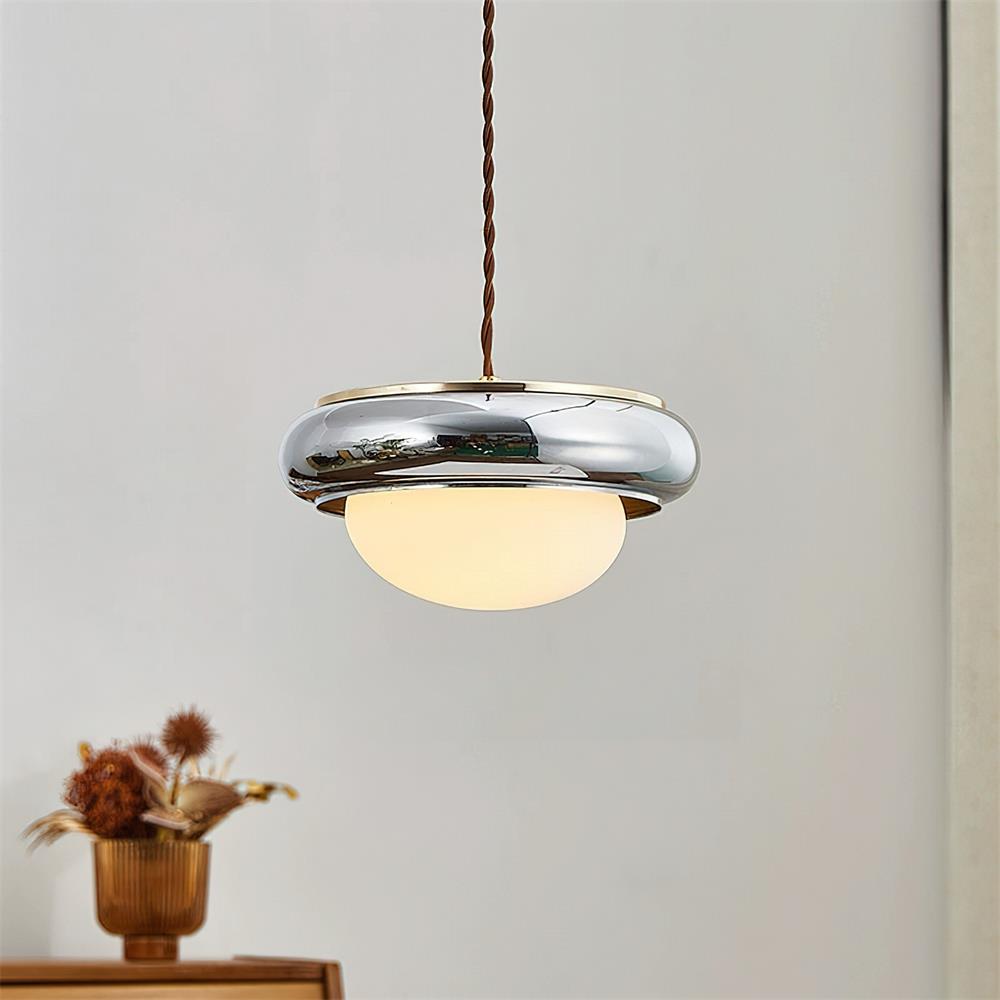 Quillon Wood Ring Pendant Lamp