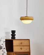 Quillon Wood Ring Pendant Lamp
