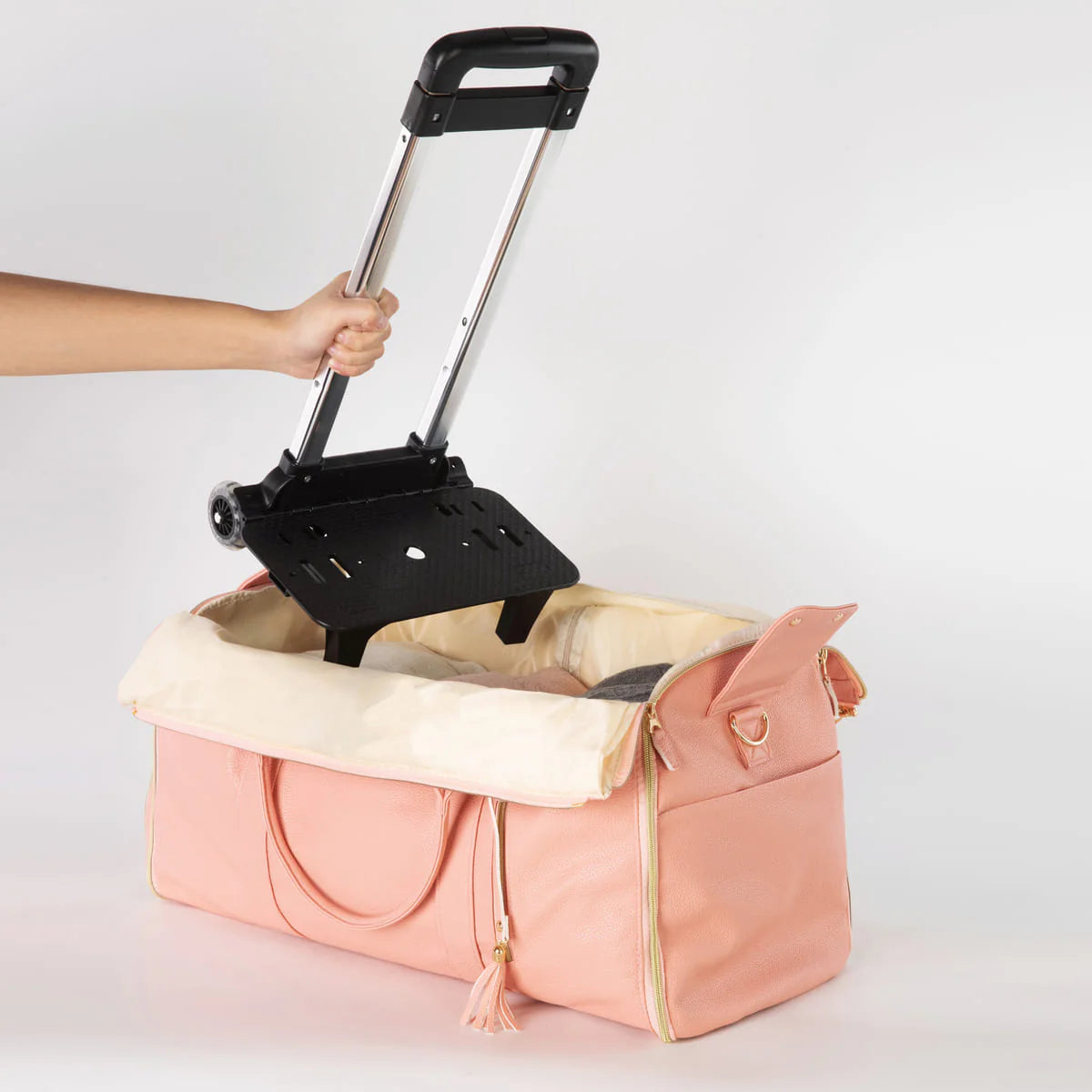 Amazirhub Foldable Garment Travel Bag with Wheels