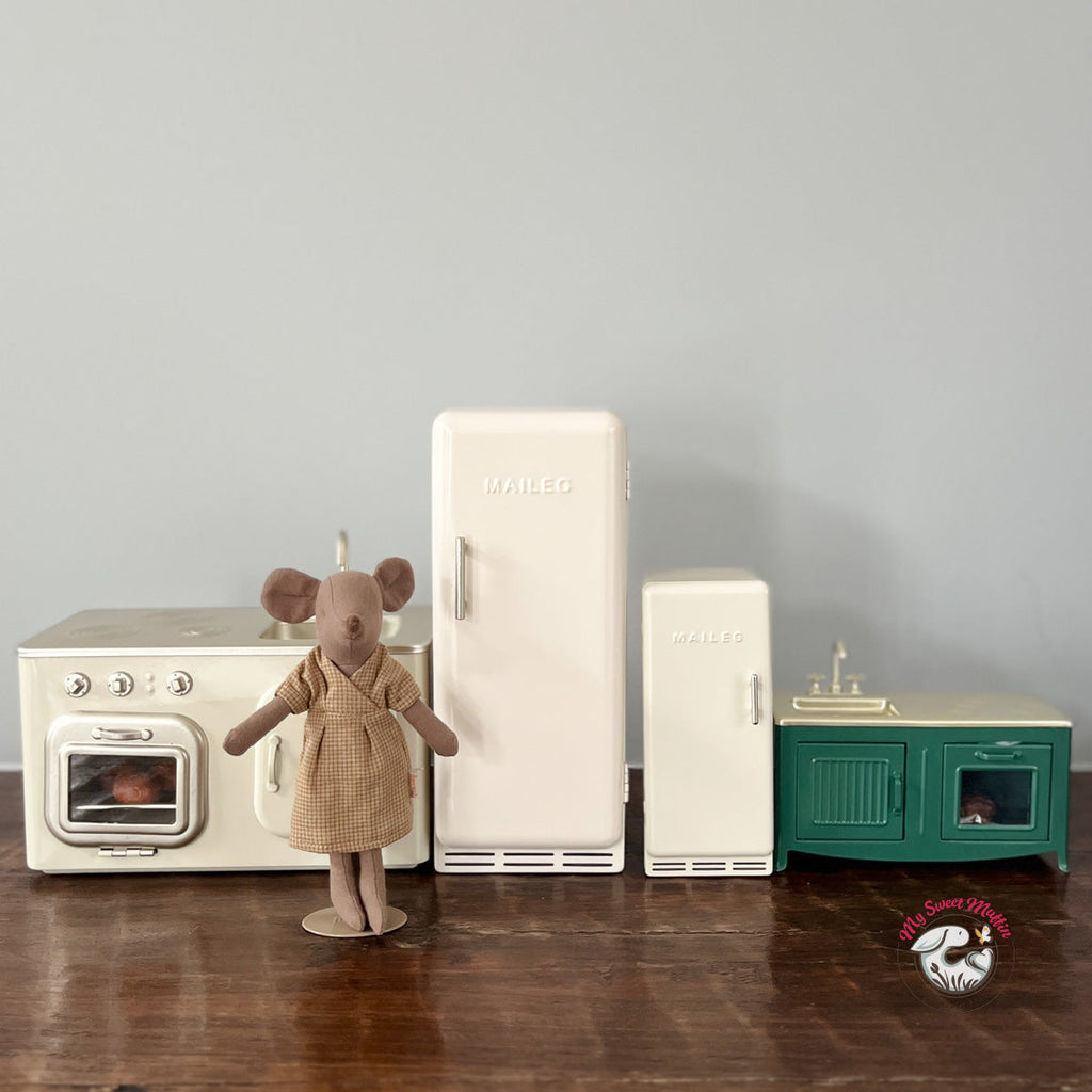 Maileg Dollhouse Fridge, Miniature Size