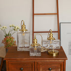 Ovely Vintage Glass Brass Hammered Pendant Light