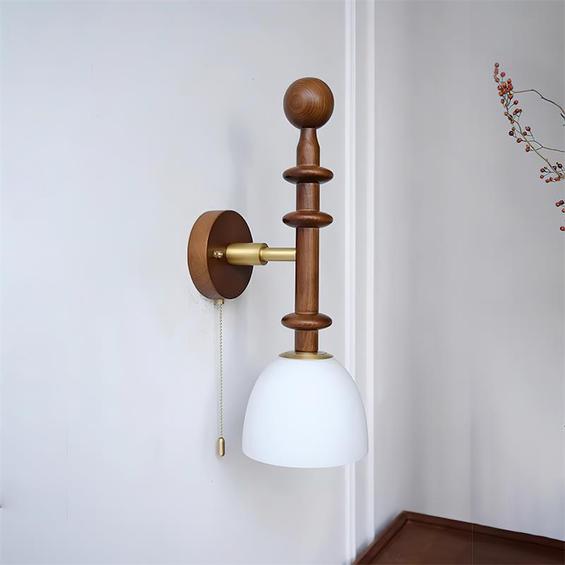 Pivelo Elegant Wooden Wall Lamp for a Warm, Modern Ambiance