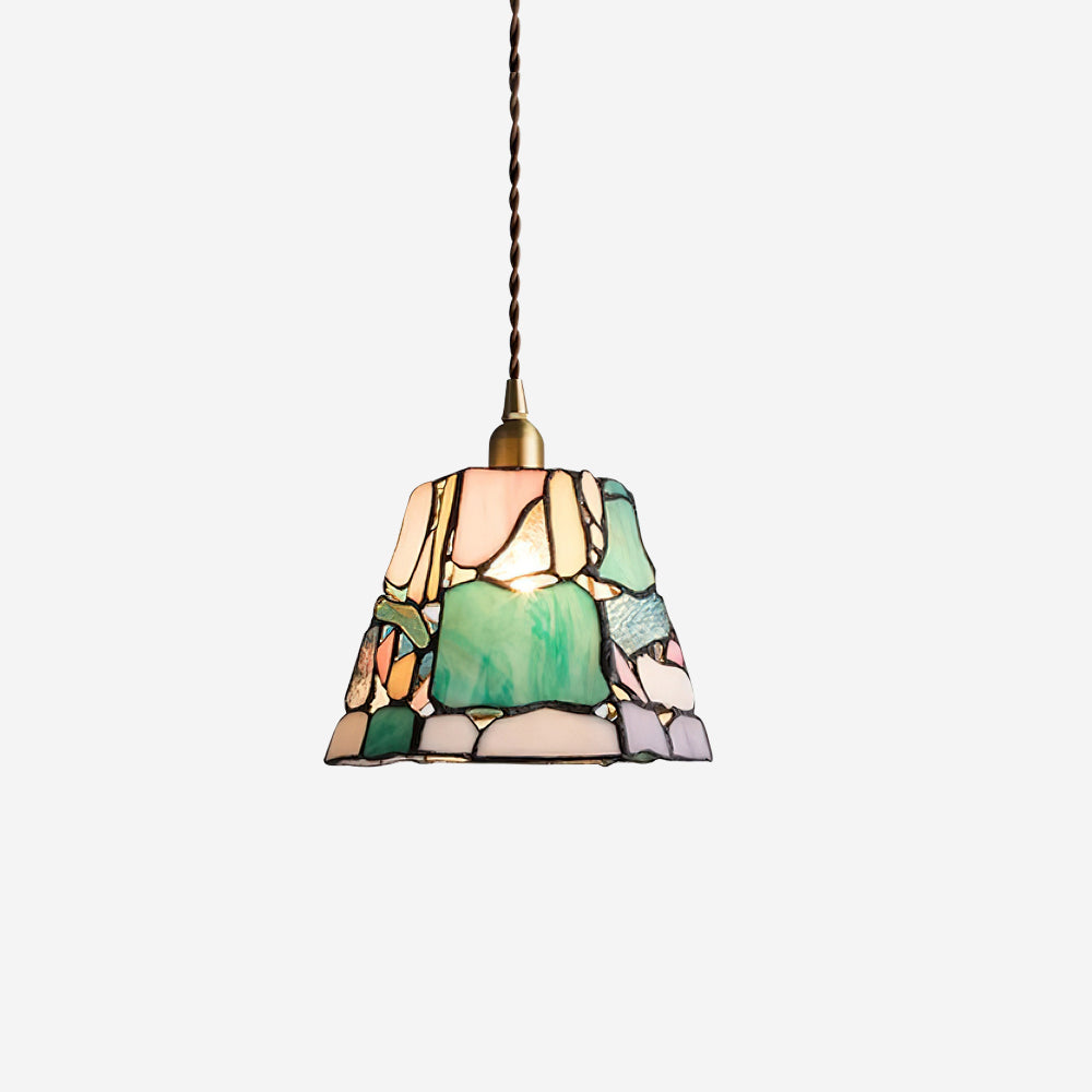 Mavine Tiffany-Style Stained Glass Pendant Light