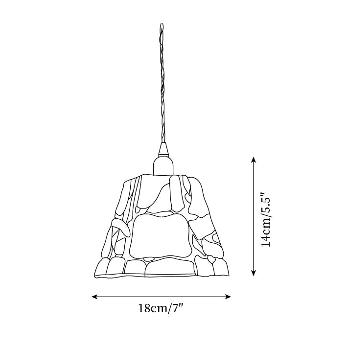 Mavine Tiffany-Style Stained Glass Pendant Light