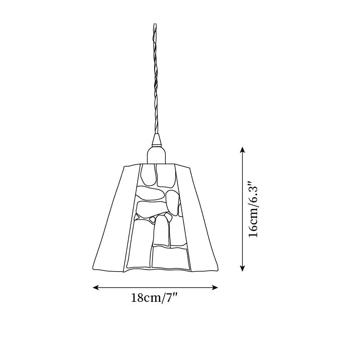 Mavine Tiffany-Style Stained Glass Pendant Light