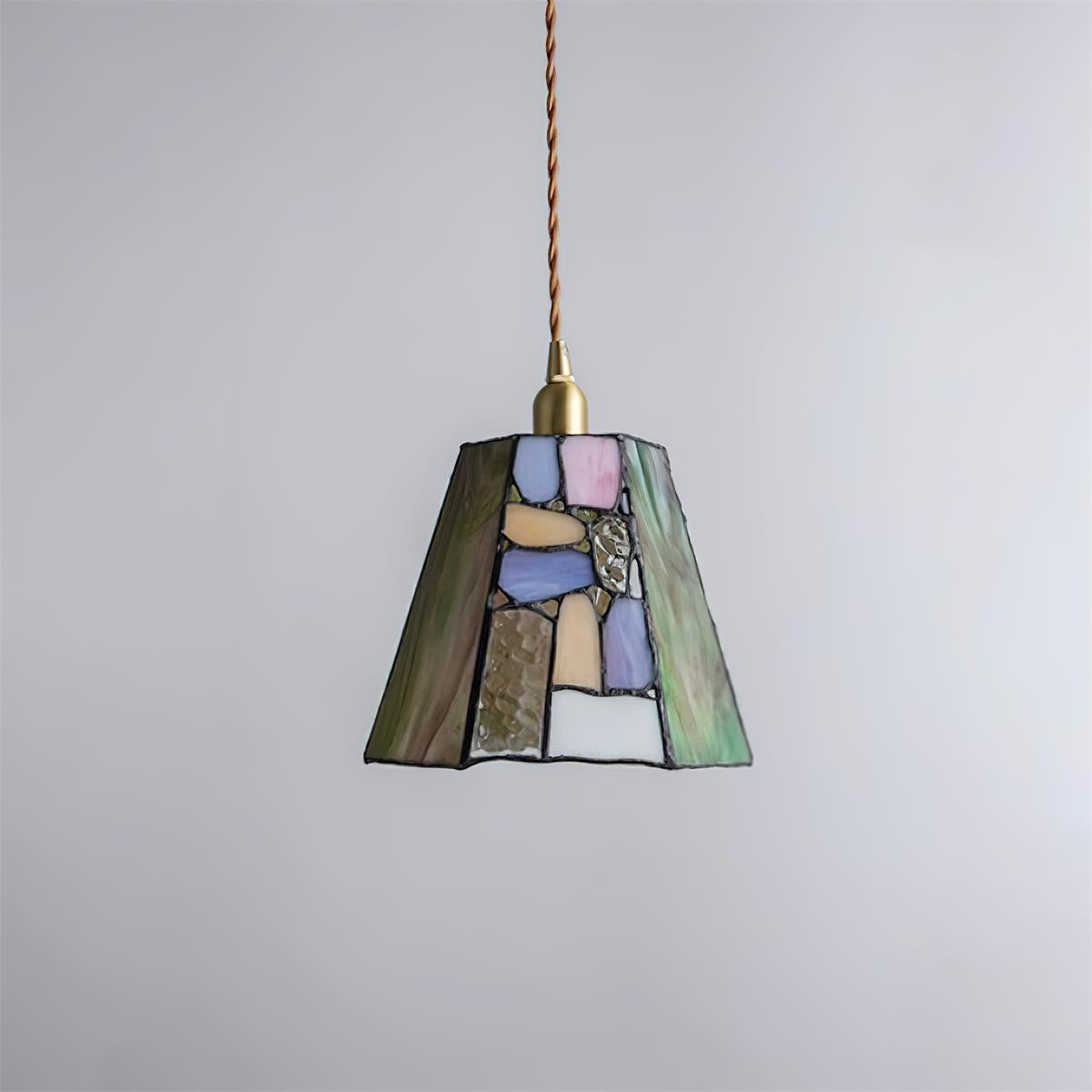 Mavine Tiffany-Style Stained Glass Pendant Light