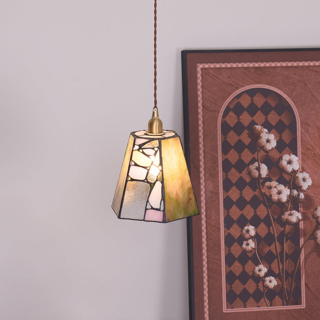 Mavine Tiffany-Style Stained Glass Pendant Light