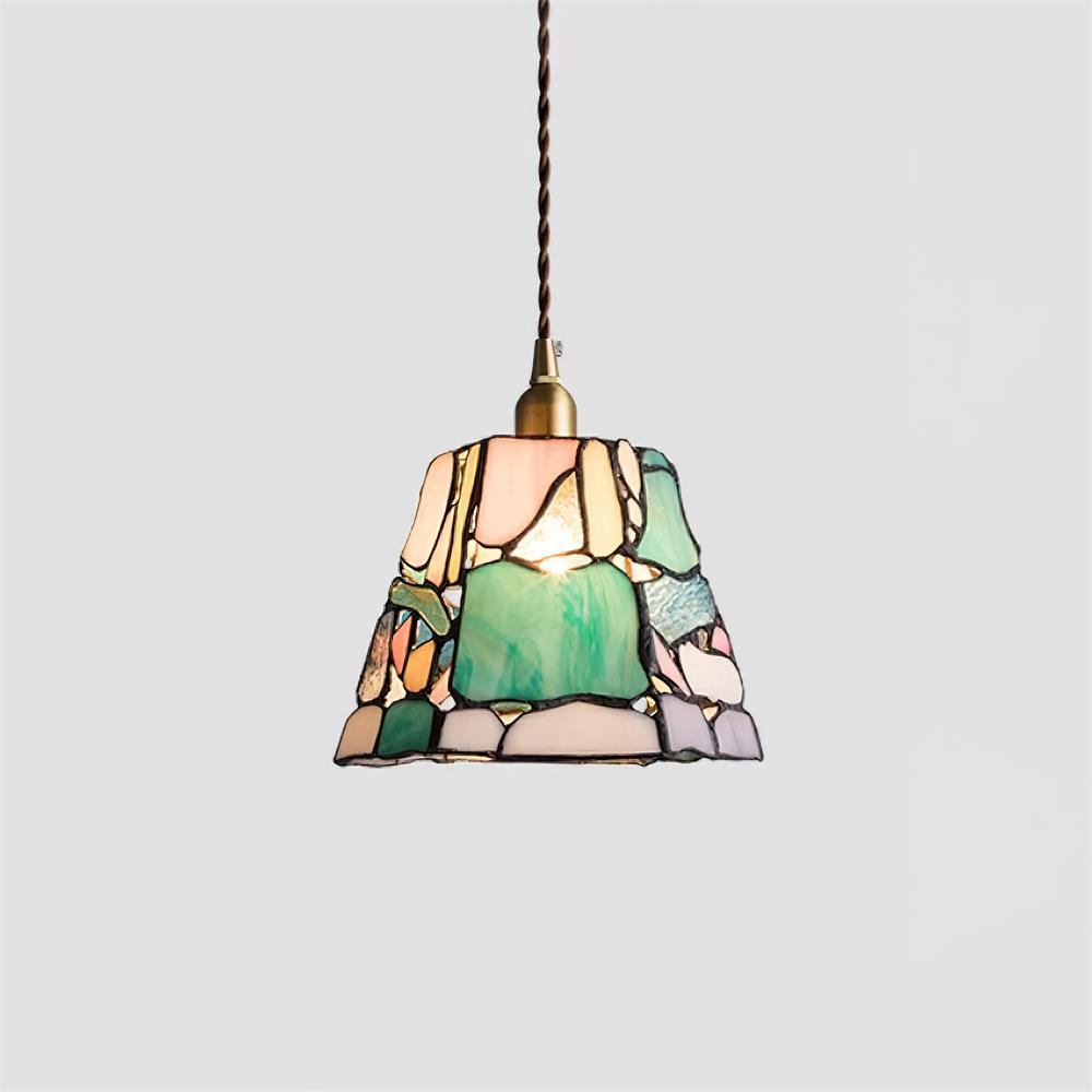 Mavine Tiffany-Style Stained Glass Pendant Light