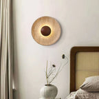 Gionne Wood & Travertine Wall Lamp – Natural Elegance for Any Space