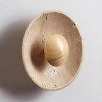 Gionne Wood & Travertine Wall Lamp – Natural Elegance for Any Space