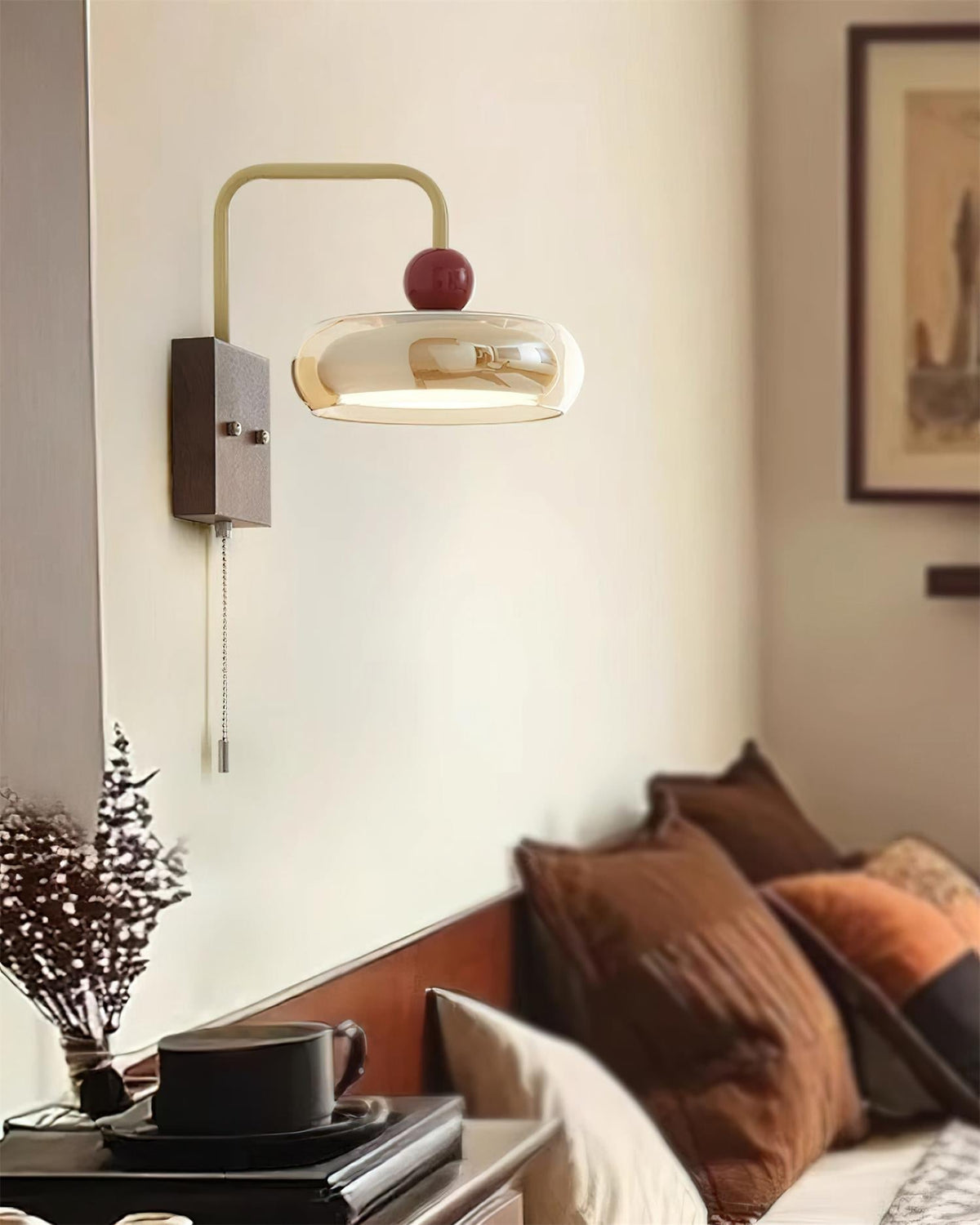 Eplio Vintage Metal & Glass Wall Sconce
