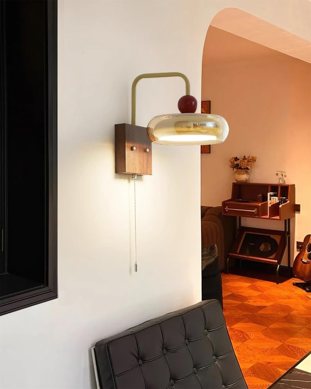 Eplio Vintage Metal & Glass Wall Sconce