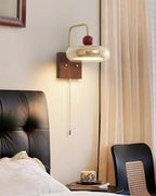 Eplio Vintage Metal & Glass Wall Sconce