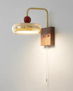 Eplio Vintage Metal & Glass Wall Sconce