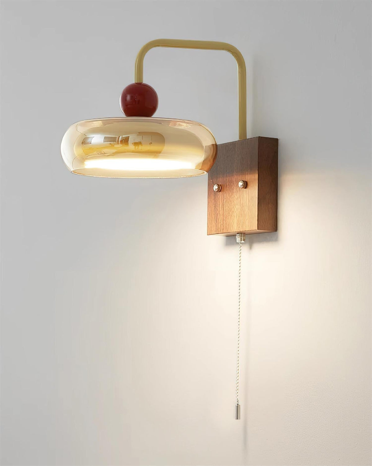 Eplio Vintage Metal & Glass Wall Sconce