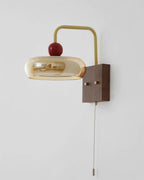 Eplio Vintage Metal & Glass Wall Sconce