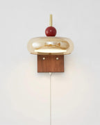 Eplio Vintage Metal & Glass Wall Sconce