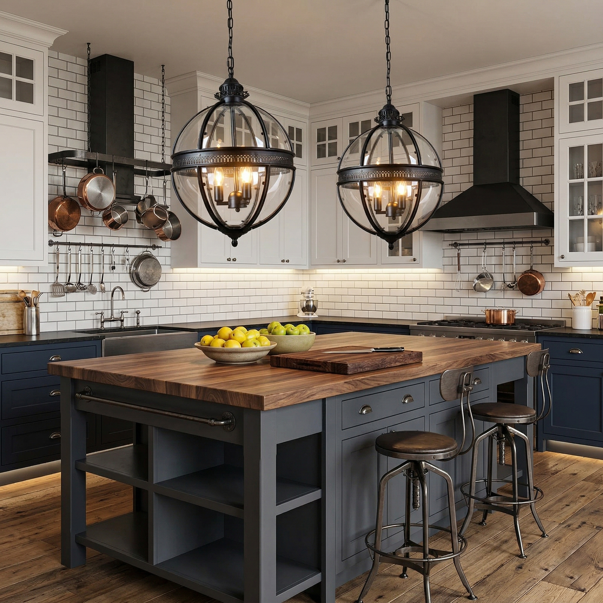 Braeden Sculptural Pendant Light Natural Stone LED Warm White Dining Room Bedroom — Brass Hardware
