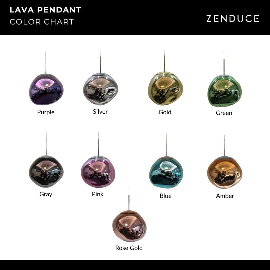 LAVA Acrylic Pendant Light Height Adjustable Dimmable Dining Room Living Room — Gold Silver
