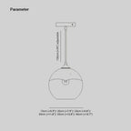 Brina Frosted Balloon Pendant Light Gradient