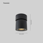 Kilo Spotlight Modern LED Flush Mount Ceiling Light, Black/White