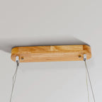 Veon Contemporary Oval Wooden Pendant Light