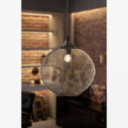 Lanister Mesh Pendant Lamp Woven Metal LED Warm White Dining Room Living Room — 3 Sizes