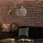 Lanister Mesh Pendant Lamp Woven Metal LED Warm White Dining Room Living Room — 3 Sizes