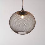 Lanister Mesh Pendant Lamp Woven Metal LED Warm White Dining Room Living Room — 3 Sizes