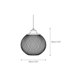 Lanister Mesh Pendant Lamp Woven Metal LED Warm White Dining Room Living Room — 3 Sizes