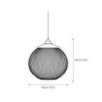 Lanister Mesh Pendant Lamp Woven Metal LED Warm White Dining Room Living Room — 3 Sizes