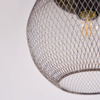 Lanister Mesh Pendant Lamp Woven Metal LED Warm White Dining Room Living Room — 3 Sizes