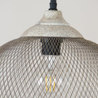 Lanister Mesh Pendant Lamp Woven Metal LED Warm White Dining Room Living Room — 3 Sizes