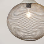 Lanister Mesh Pendant Lamp Woven Metal LED Warm White Dining Room Living Room — 3 Sizes