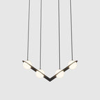 Selan Black Glass Pendant Lamp