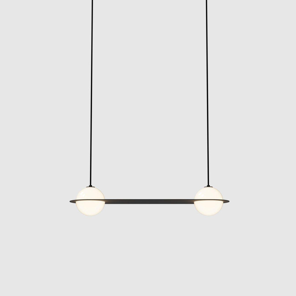 Selan Black Glass Pendant Lamp