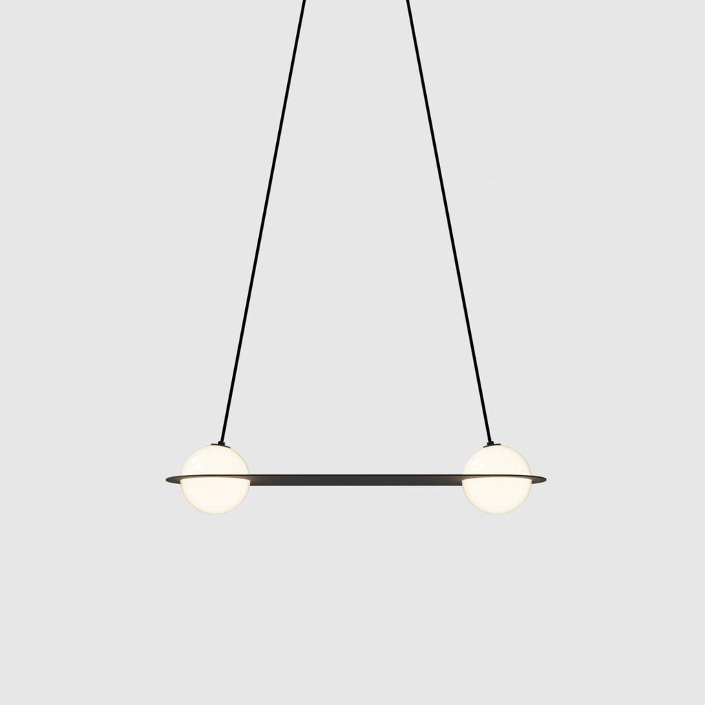 Selan Black Glass Pendant Lamp