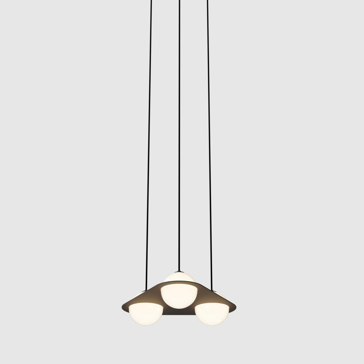 Selan Black Glass Pendant Lamp