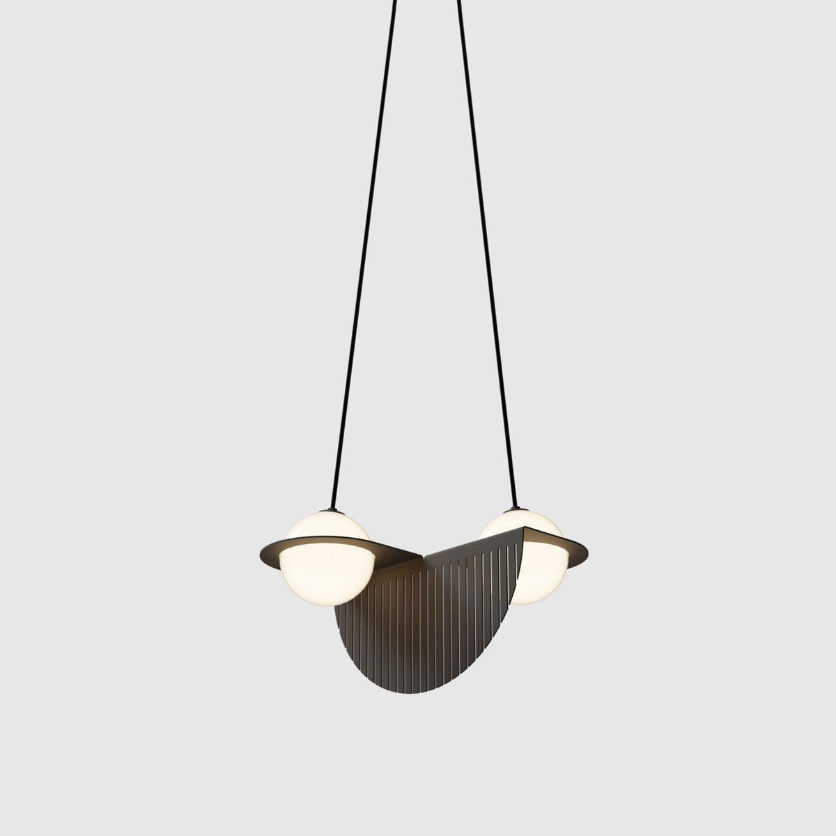 Selan Black Glass Pendant Lamp