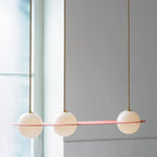 Selan Black Glass Pendant Lamp