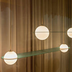 Selan Black Glass Pendant Lamp