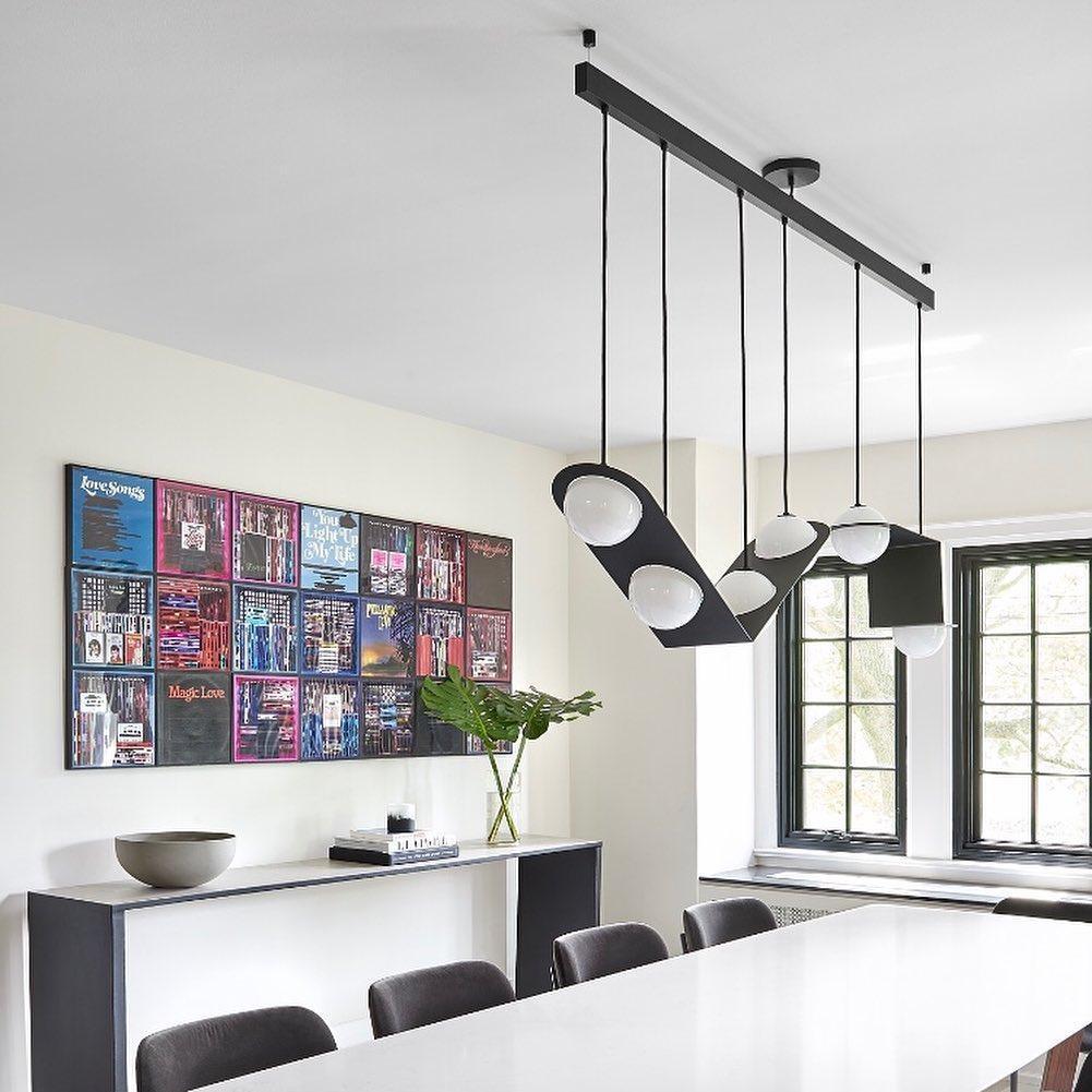 Selan Black Glass Pendant Lamp
