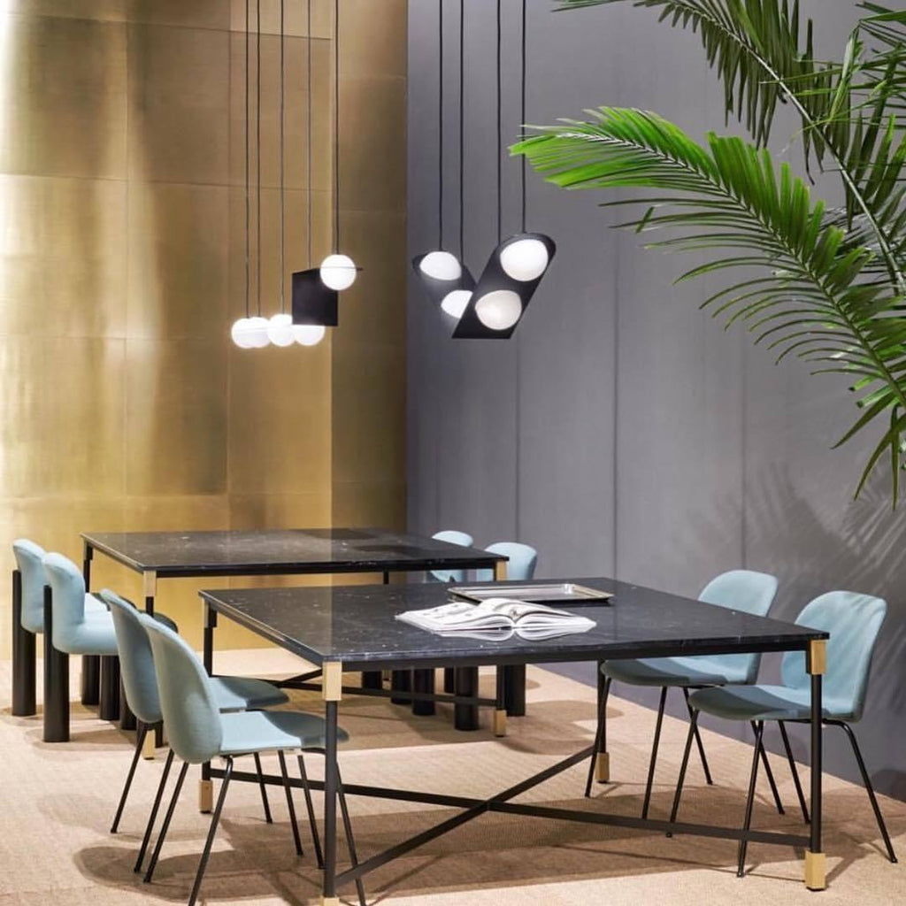 Selan Black Glass Pendant Lamp